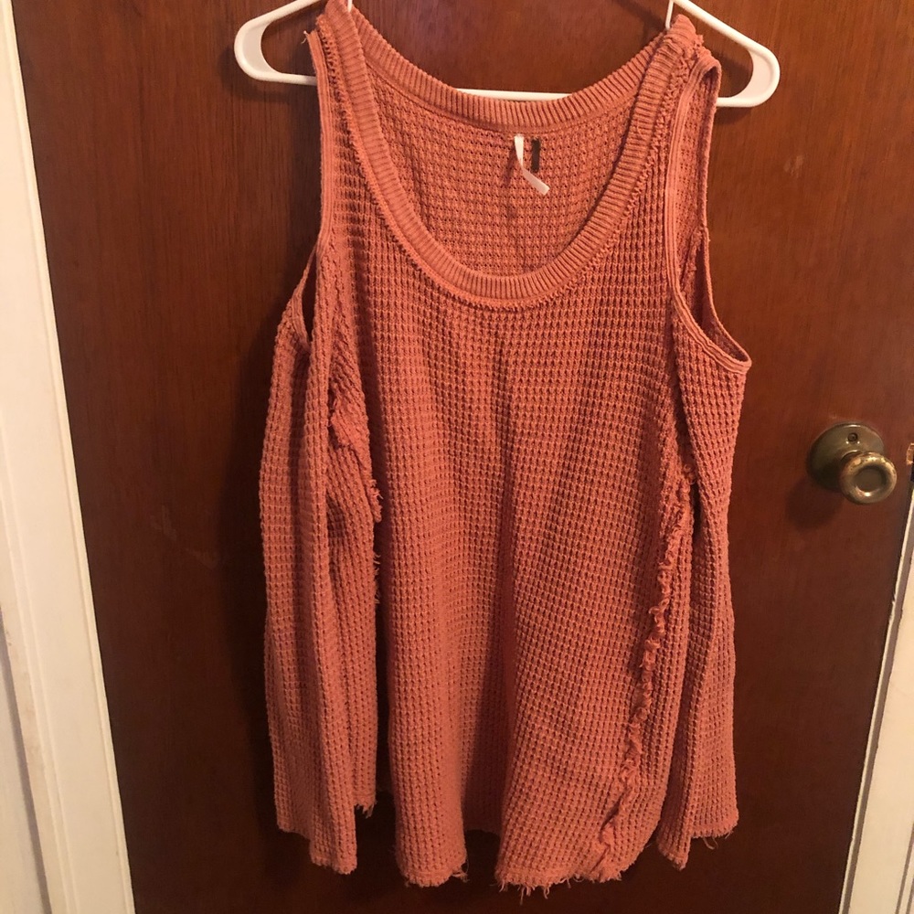 Free People Cold Shoulder Sweater